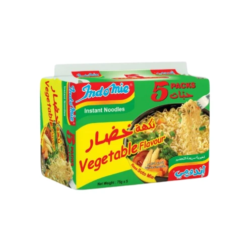 Indomie Vegetable Flavour Instant Noodles 5 x 75 g