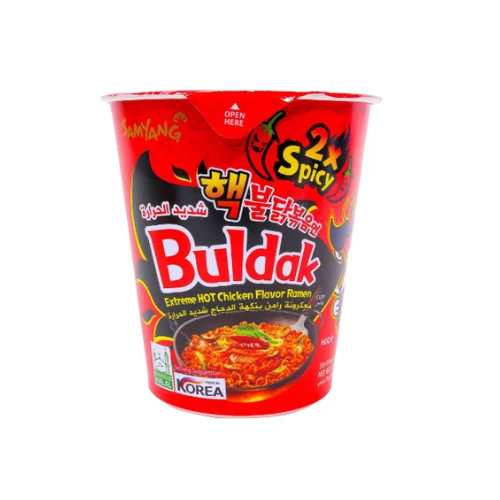 Samyang Buldak Extremely Spicy Chicken Flavour Ramen Cup Noodles 70gms